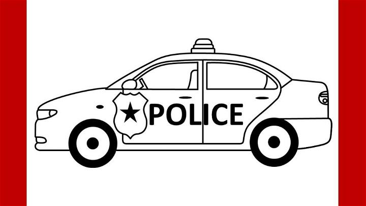 Police Car Drawing