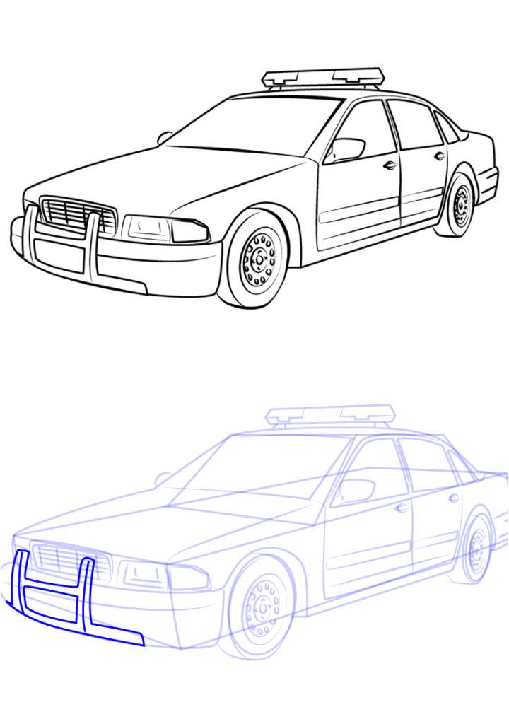 Police Car Sketch