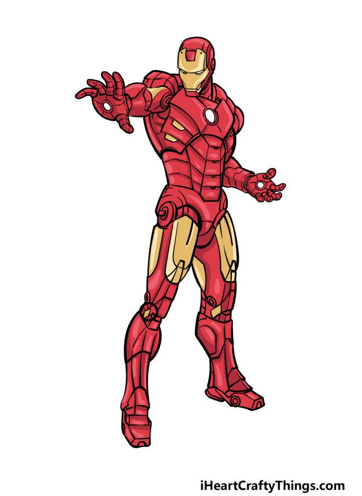 Pretty Iron Man Suit Drawing