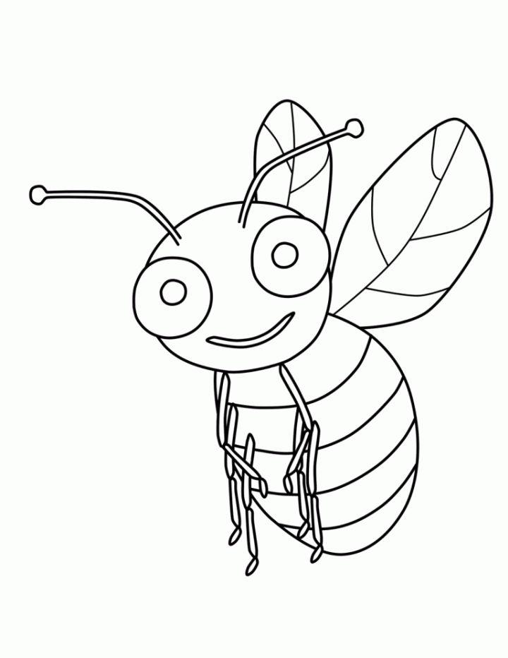 Printable Bumble Bee Coloring Pages