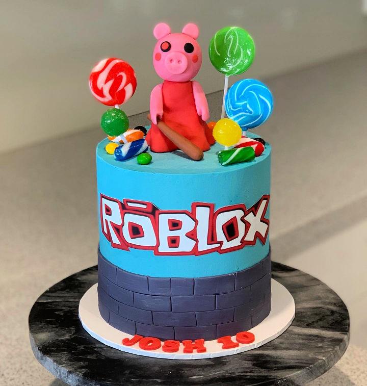 Roblox Piggy Character Cake