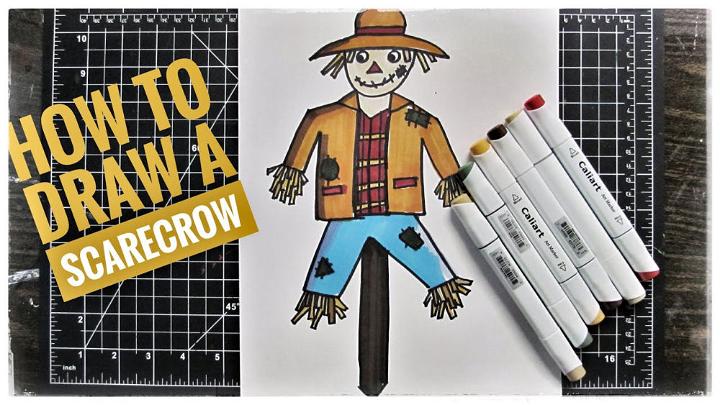 Scarecrow Drawing for Kids