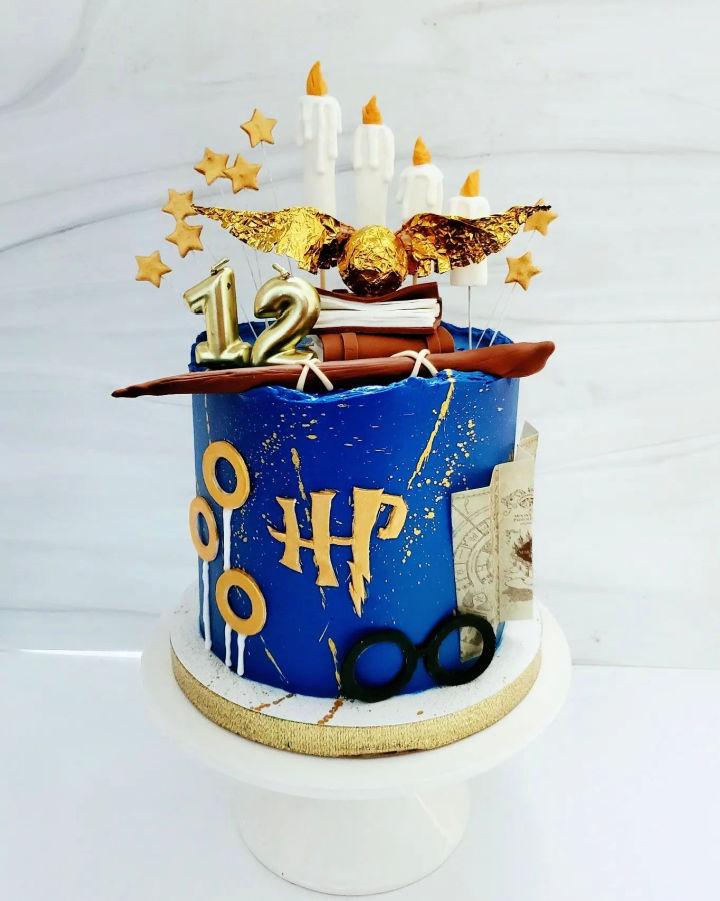 Harry Potter Harry's Birthday Cake Sticker - Sticker Mania