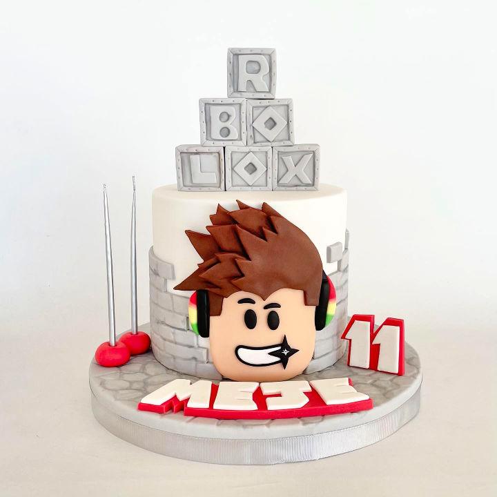 Simple Roblox Birthday Cake