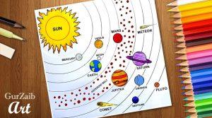 20 Easy Solar System Drawing Ideas - How to Draw