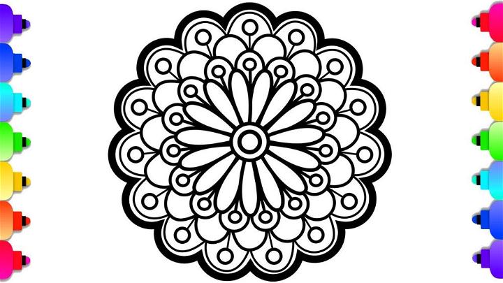 How To Draw Easy Mandala For Beginners