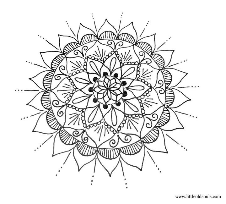 Simple and Easy Mandala Drawing