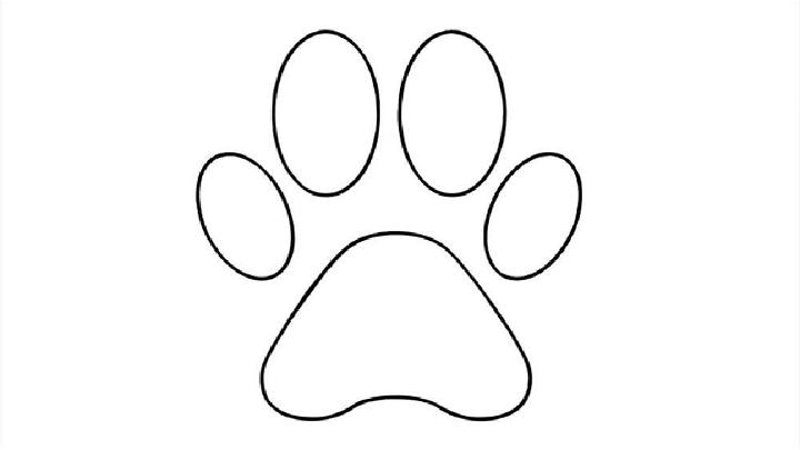 Simple and Easy Puppy Paw Drawing