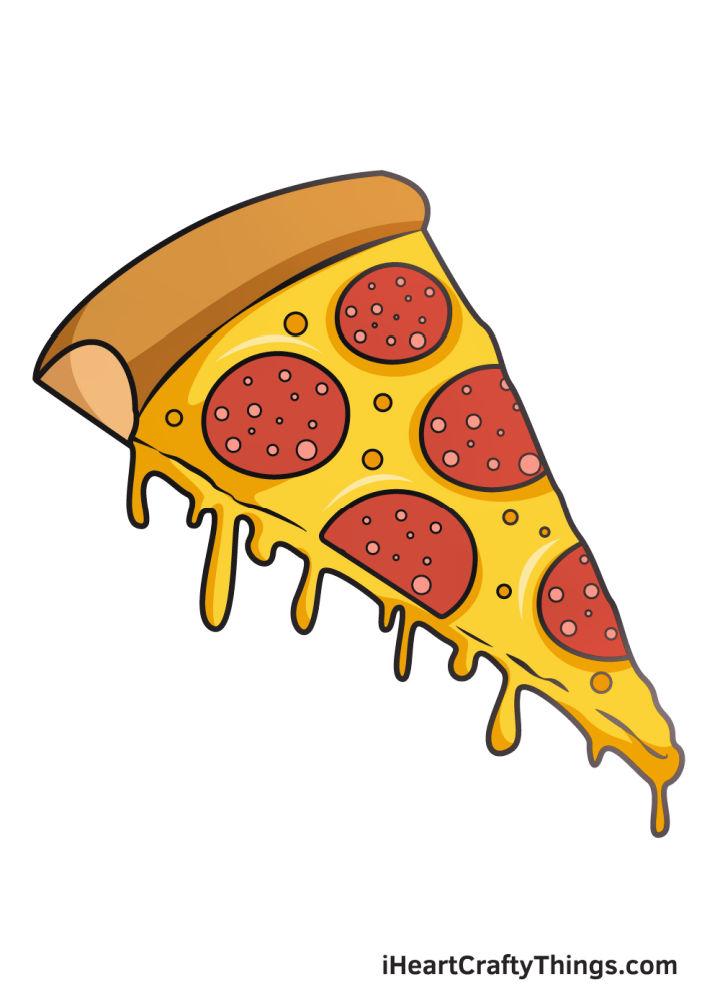 Slice Of Pizza Drawing