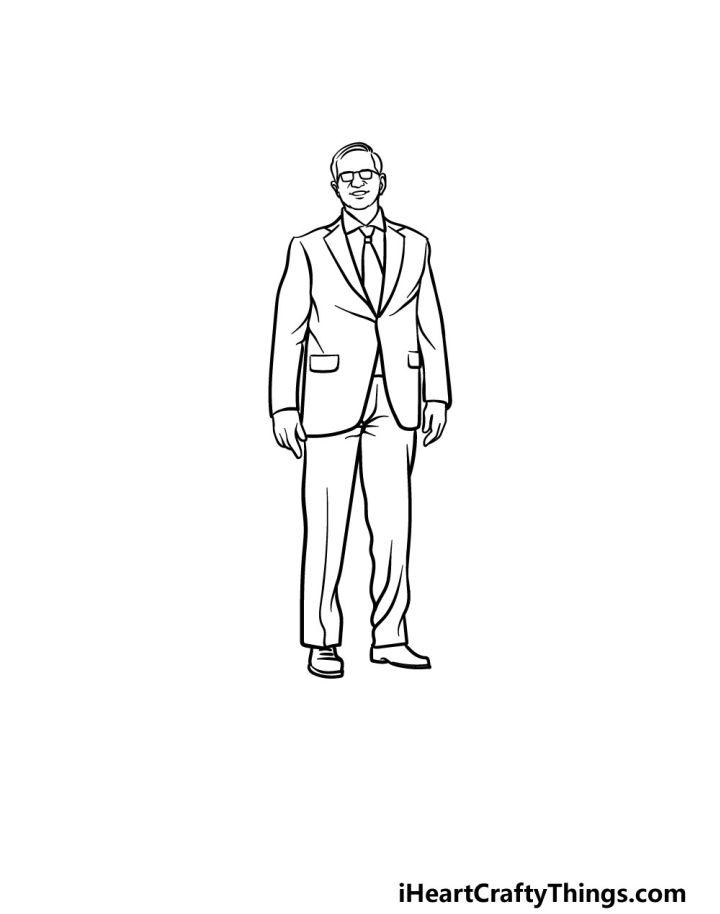 Suit Drawing Step by Step Guide