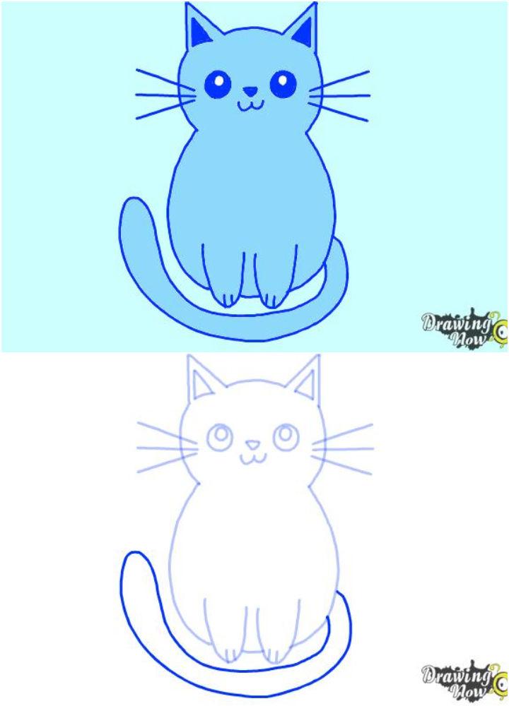 Super and Easy Kitten Drawing