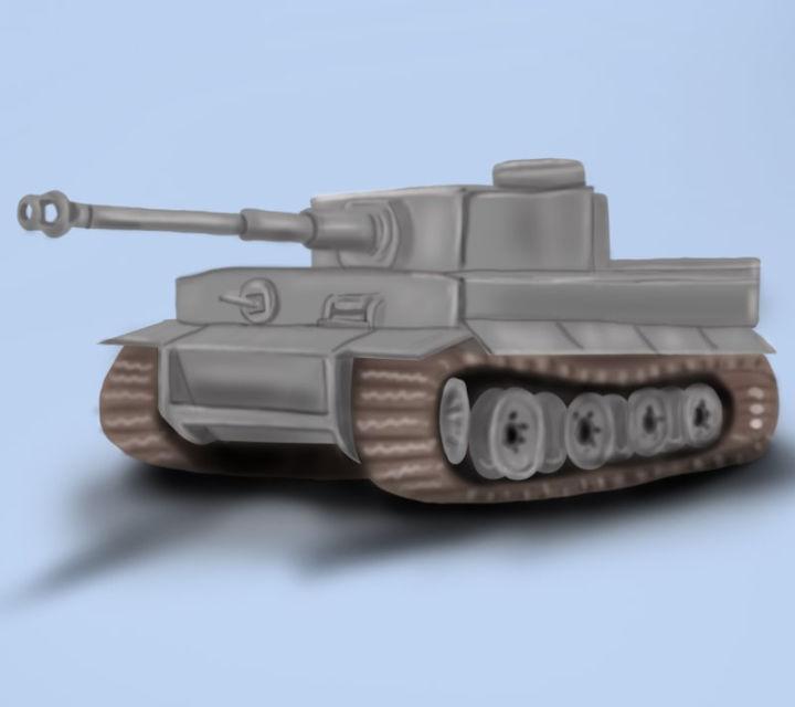 Tiger Tank Drawing