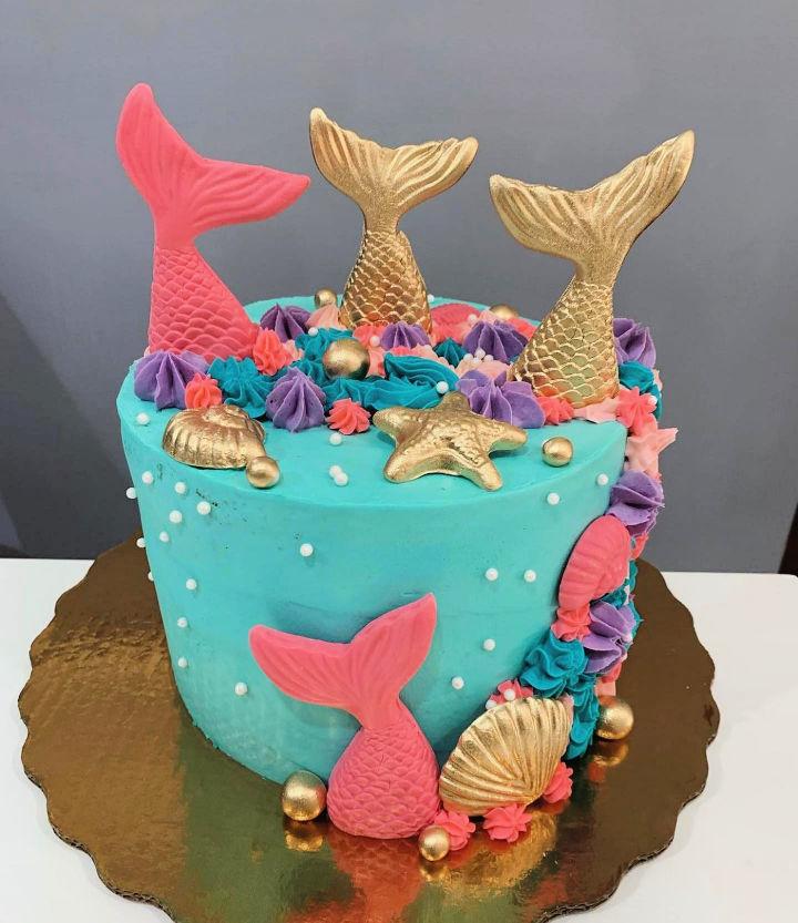 Unique Mermaid Cake for Girls