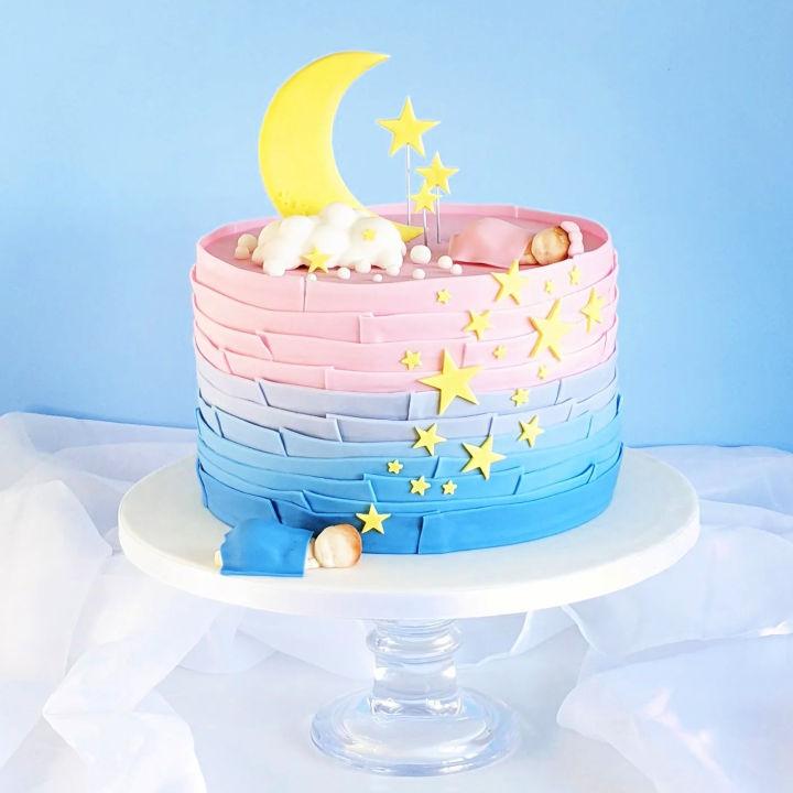 Unique Style Babyshower Cake