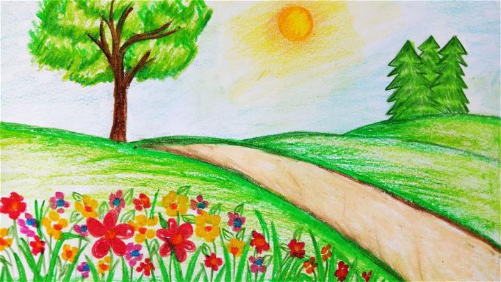 Landscape Scenery Drawing Easy Steps / How to Draw Beautiful Landscape With  Pencil Sketch Easy Step By Step #LandscapeDrawing #SceneryDrawing #Drawing  #Art #PremNathShuklaDrawing | Landscape Scenery Drawing Easy Steps / How to