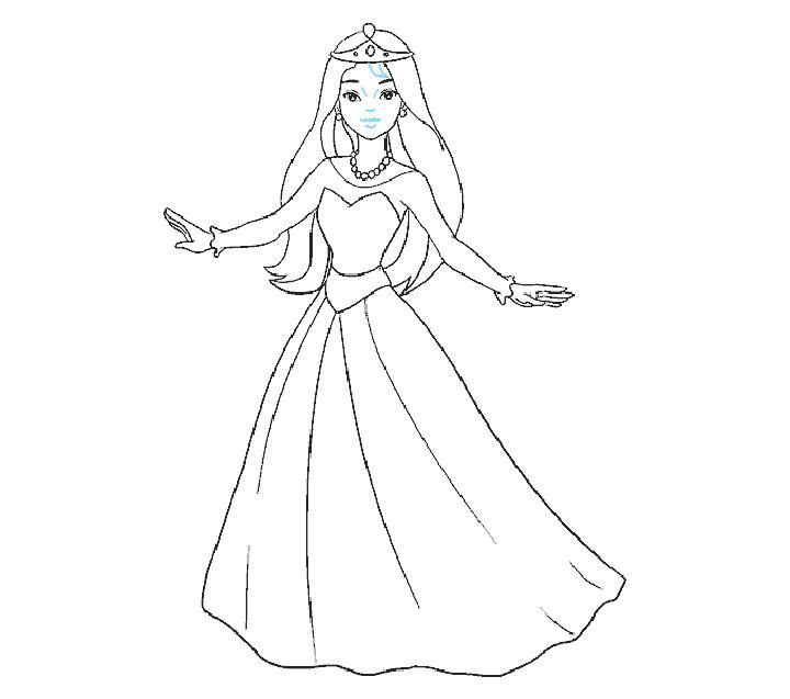 Wonderful Cartoon Princess Drawing