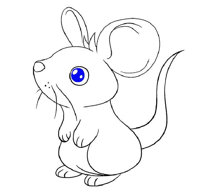 Mouse Drawing 4 Easy Steps  The Graphics Fairy