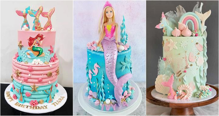 25 Unique Mermaid Cake Ideas - Mermaid Birthday Cake