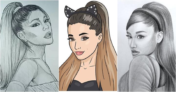 20 Easy Ariana Grande Drawing Ideas - How to Draw Ariana Grande