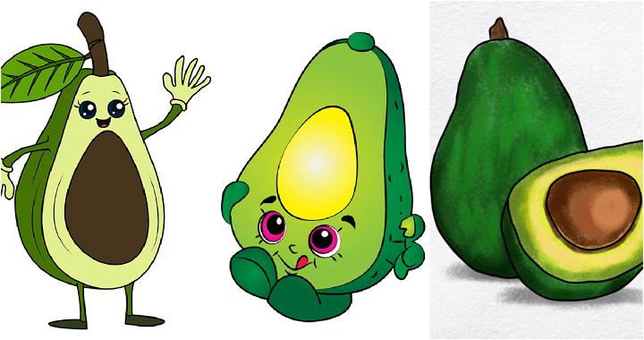 25 Easy Avocado Drawing Ideas - How to Draw an Avocado