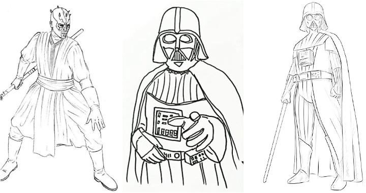 25 Easy Darth Vader Drawing Ideas - How to Draw Darth Vader