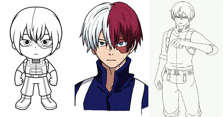 25 Easy Todoroki Drawing Ideas - How to Draw Todoroki