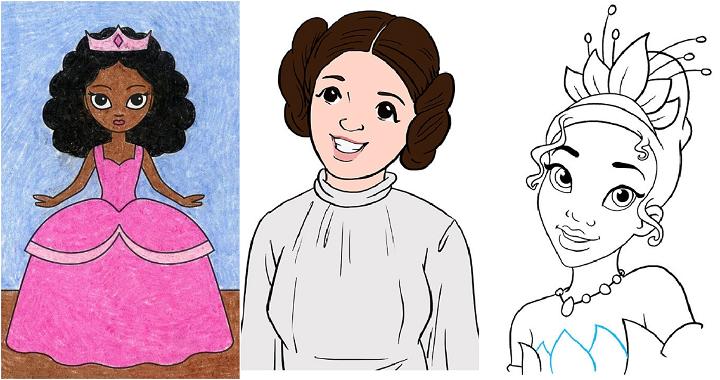 25 Easy Princess Drawing Ideas - How to Draw a Princess