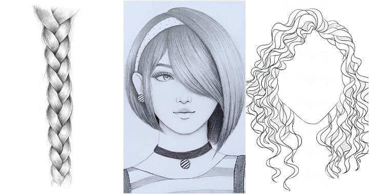 hair drawing ideas and tutorials youll love to draw