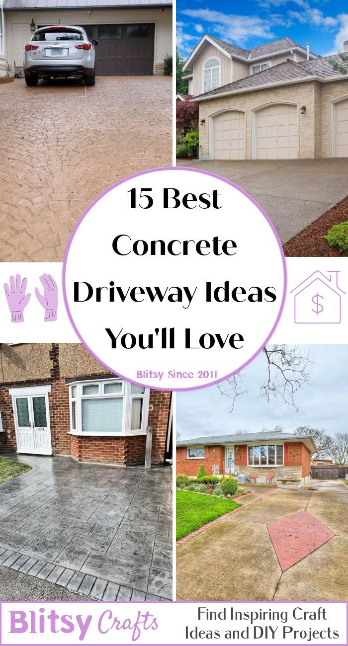 Best Concrete Driveway Ideas Youll Love