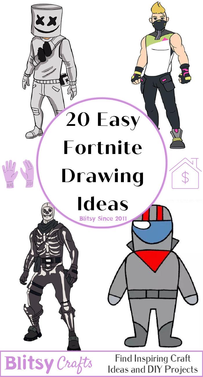 20 Easy Fortnite Drawing Ideas - How to Draw Fortnite