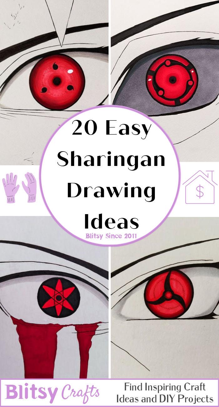how to draw itachi mangekyou sharingan