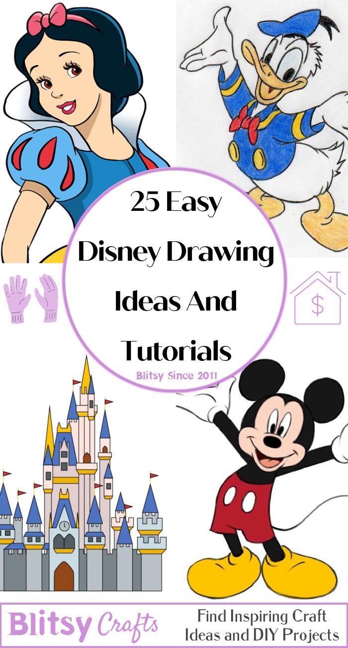 25 Easy Disney Drawing Ideas - How to Draw Disney