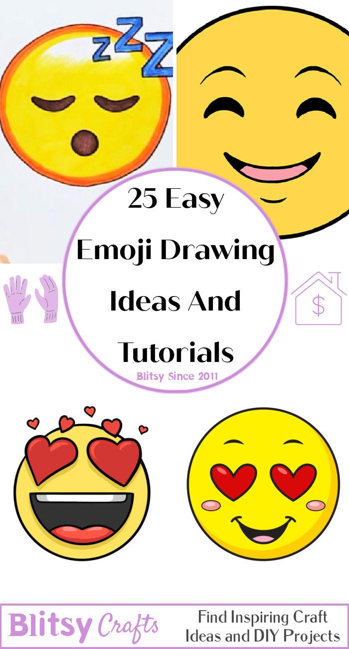 How To Draw A Laughing Emoji - Art For Kids Hub -
