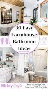 30 Farmhouse Bathroom Ideas We Love - Blitsy