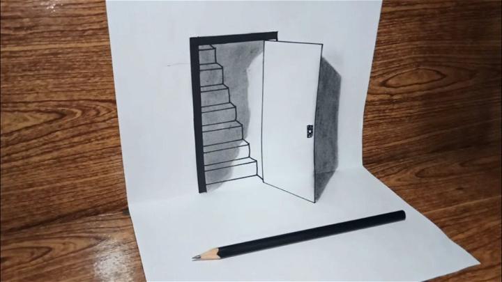 How to Draw 3D Door