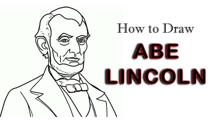 abraham lincoln face outline