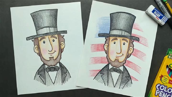 abraham lincoln face outline