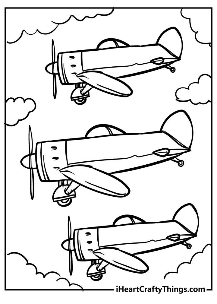 Airplane Coloring Pages to Print