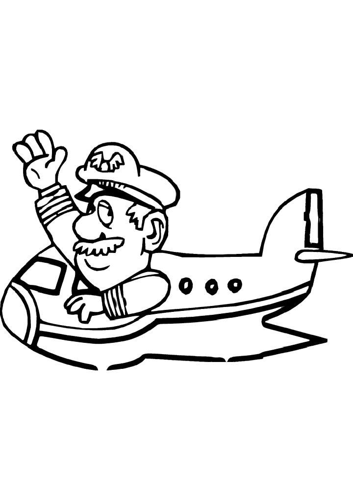 Airplane Coloring Pages for Toddlers