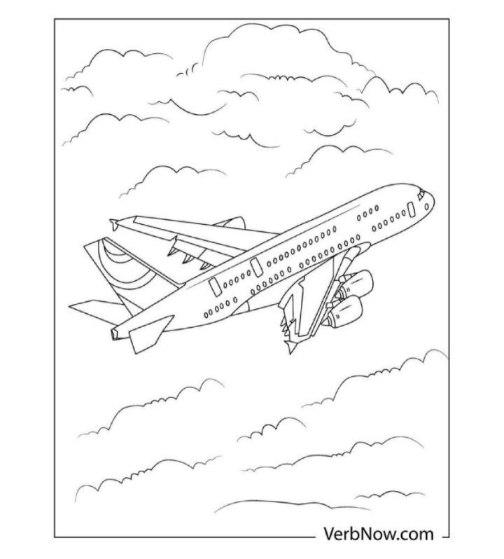 Airplane Coloring Sheets