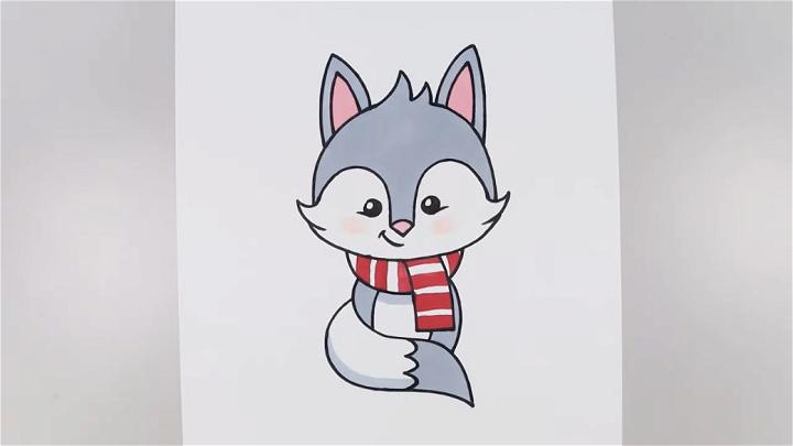 Arctic Fox Picture to Draw