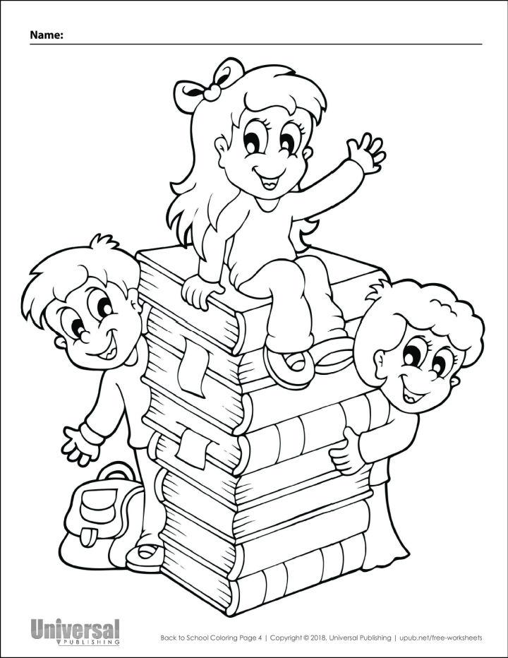 Back to School Coloring Pages for Toddlers