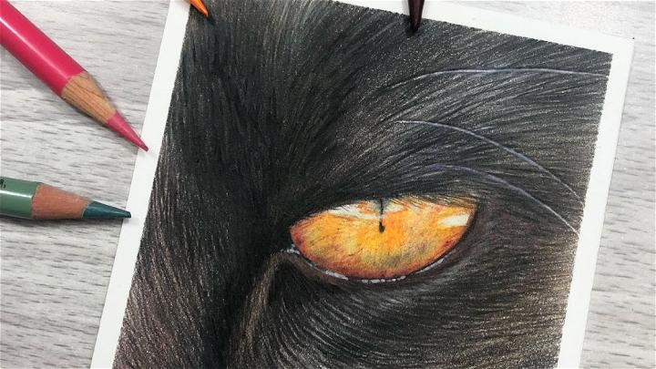 Black Cat Eye Drawing