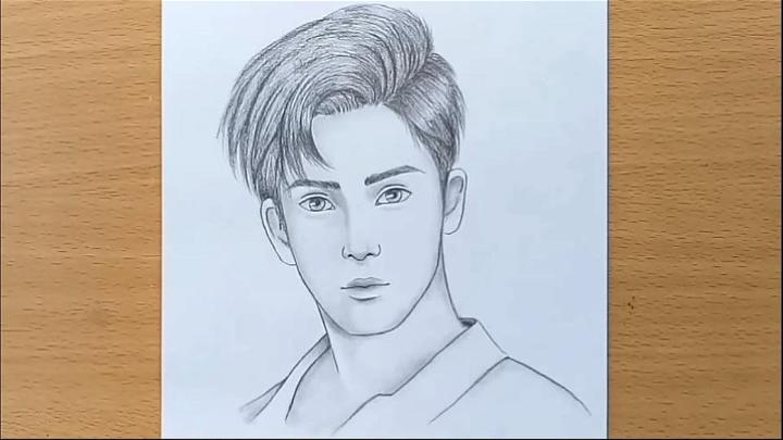 Boy Face Pencil Sketch