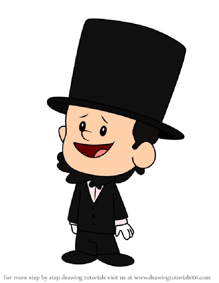 Cartoon Abraham Lincoln Drawing