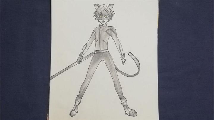 Cat Noir Drawing for Beginners