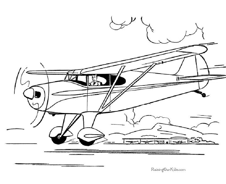 Coloring Pages of Airplane