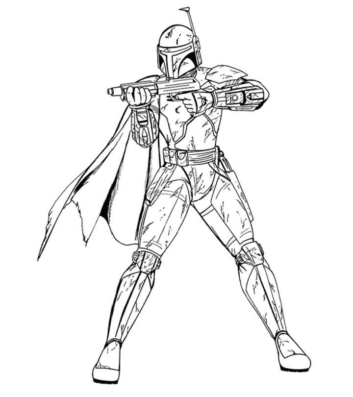 Coloring Pages of Mandalorian