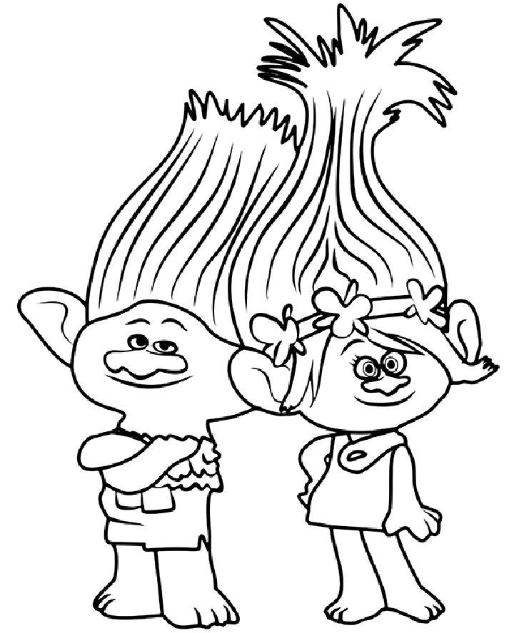 25 Free Trolls Coloring Pages for Kids and Adults