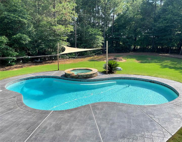 Concrete Stamped Pool Deck
